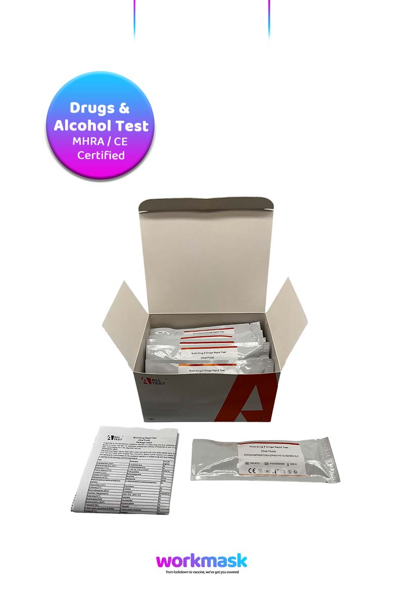 All Test Drugs & Alcohol Workplace Testing Kit - 25 Tests