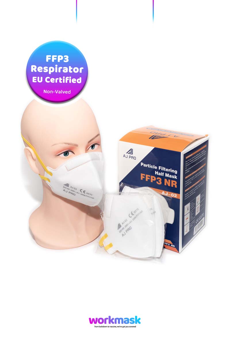  - AJ PRO AJ-02 FFP3 EU Certified Face Mask - Work Mask